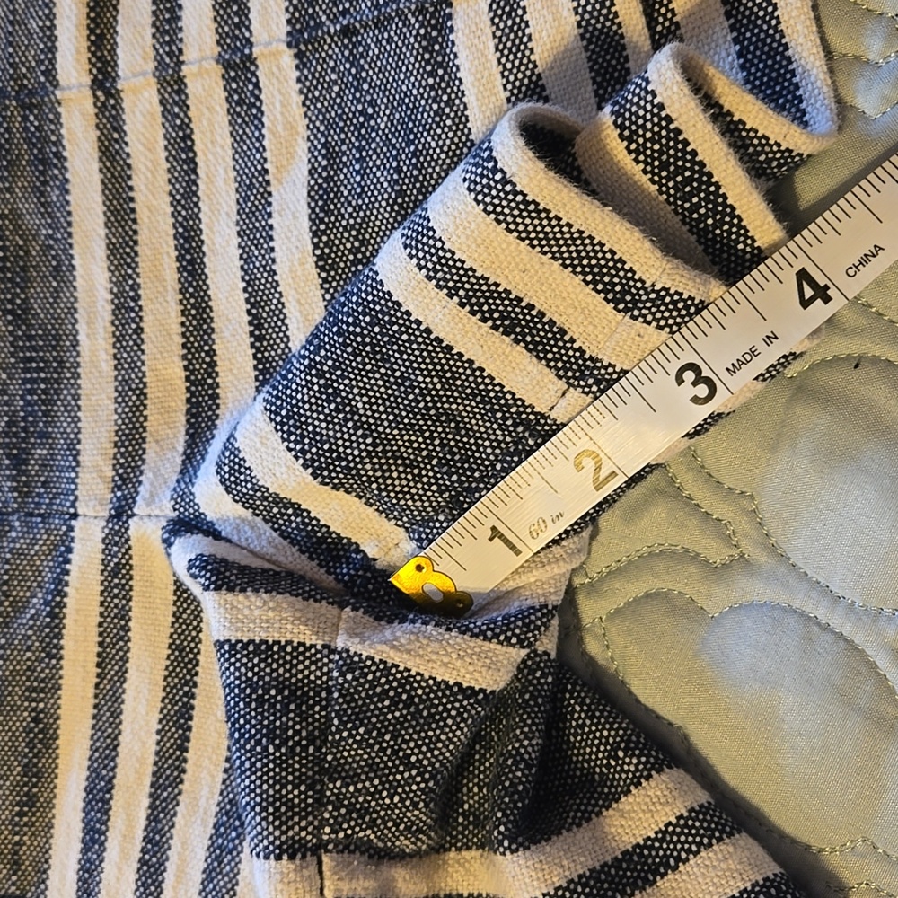 Striped Blue and White Shorts the Riviera Short from Loft - Picture 6 of 7